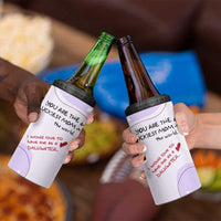 Funny Mothers Day Mom 4 in 1 Can Cooler Tumbler Gift From Daughter You Are The Luckiest Mom