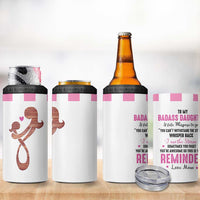 Funny Daughter Gifts 4 in 1 Can Cooler Tumbler To My Badass Daughter From Mom Adult Daughter Birthday Gifts Ideas