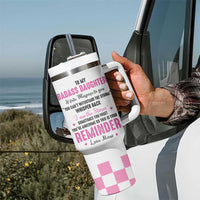 Funny Daughter Gifts Tumbler With Handle To My Badass Daughter From Mom Adult Daughter Birthday Gifts Ideas
