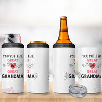 Mothers Day Grandma 4 in 1 Can Cooler Tumbler You Put the Great in Great Grandma