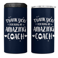 Coach Thank You 4 in 1 Can Cooler Tumbler Basketball Football Sports Coach Appreciation Gifts