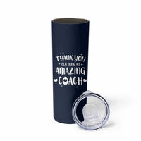 Coach Thank You Skinny Tumbler Basketball Football Sports Coach Appreciation Gifts