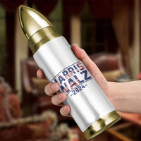 Harris Walz 2024 Election Bullet Tumbler For The People Madam President USA Flag