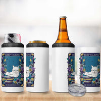 Funny Psychology Gifts 4 in 1 Can Cooler Tumbler Keep Talking I'm Diagnosing You, Funny Gift for Psychologist Psychiatrist Therapist School Counselor Cat Lovers TB10