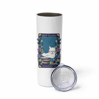 Funny Psychology Gifts Skinny Tumbler Keep Talking I'm Diagnosing You, Funny Gift for Psychologist Psychiatrist Therapist School Counselor Cat Lovers TB10