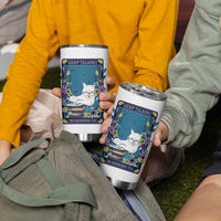 Funny Psychology Gifts Tumbler Cup Keep Talking I'm Diagnosing You, Funny Gift for Psychologist Psychiatrist Therapist School Counselor Cat Lovers TB10