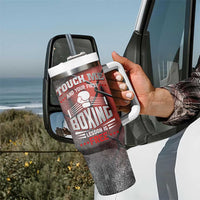 Boxing Gifts Tumbler With Handle Touch Me And Your First Boxing Lesson Is Free