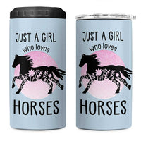 Horse Gifts For Girls 4 in 1 Can Cooler Tumbler Horse Lovers Equestrian Girls Cowgirl Gift