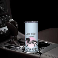 Horse Gifts For Girls Skinny Tumbler Horse Lovers Equestrian Girls Cowgirl Gift