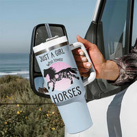 Horse Gifts For Girls Tumbler With Handle Horse Lovers Equestrian Girls Cowgirl Gift