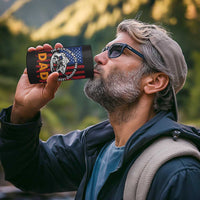 Funny Fishing Fathers Day 4 in 1 Can Cooler Tumbler I Can't Work Today My Arm Is In A Cast Dad Gifts