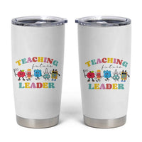 Teacher Tumbler Cup Retro Teaching Future Leaders Groovy Teacher Back To School - Wonder Print Shop