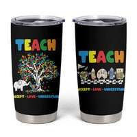 Autism Teacher Tumbler Cup Accept Love Understand Cute Puzzle - Wonder Print Shop