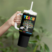 Autism Teacher Tumbler With Handle Accept Love Understand Cute Puzzle - Wonder Print Shop