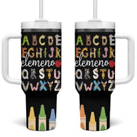 Teacher Alphabet Tumbler With Handle Colorful Animal Teachers Toddlers Spill Proof Cup