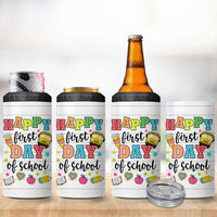Teacher 4 in 1 Can Cooler Tumbler Happy First Day Of School - Wonder Print Shop