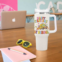 Teacher Gifts Tumbler With Handle Happy First Day Of School - Wonder Print Shop