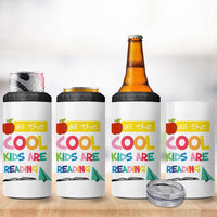 Teacher 4 in 1 Can Cooler Tumbler All The Cool Kids Are Reading - Wonder Print Shop