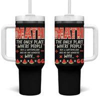 Funny Math Teacher Joke Tumbler With Handle Back to School - Wonder Print Shop