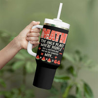 Funny Math Teacher Joke Tumbler With Handle Back to School - Wonder Print Shop