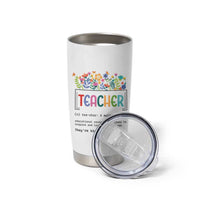 Teacher Appreciation Tumbler Cup Back To School Wildflower Inspirational Teaching - Wonder Print Shop