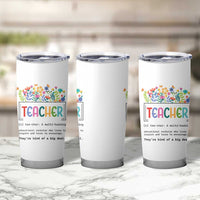 Teacher Appreciation Tumbler Cup Back To School Wildflower Inspirational Teaching - Wonder Print Shop