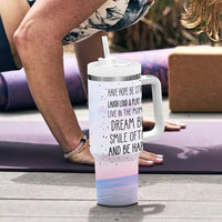 Funny Inspirational Tumbler With Handle Have Hope Be Strong Motivational Quote