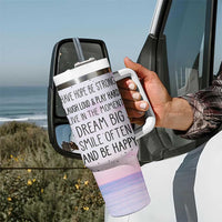 Funny Inspirational Tumbler With Handle Have Hope Be Strong Motivational Quote