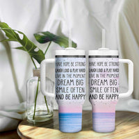 Funny Inspirational Tumbler With Handle Have Hope Be Strong Motivational Quote