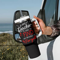 Teacher Appreciation Gifts Tumbler With Handle A Great Teacher Is Hard To Find and Impossible To Forget