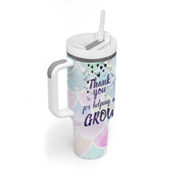 Thank You For Helping Me Grow Tumbler With Handle Thank You Appreciation Gift