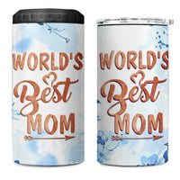 Mothers Gift 4 in 1 Can Cooler Tumbler Funny World's Best Mom Gifts from Daughter Son