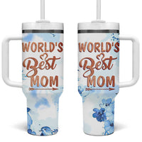 Mothers Gift Tumbler With Handle Funny World's Best Mom Gifts from Daughter Son
