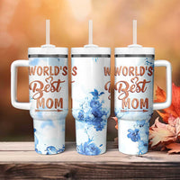 Mothers Gift Tumbler With Handle Funny World's Best Mom Gifts from Daughter Son