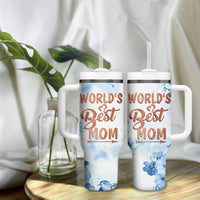 Mothers Gift Tumbler With Handle Funny World's Best Mom Gifts from Daughter Son