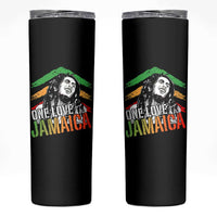 Rasta Reggae Music Marley Skinny Tumbler One Love Jamaica Peace Rastafari Roots - Wonder Print Shop