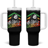 Rasta Reggae Music Marley Tumbler With Handle One Love Jamaica Peace Rastafari Roots - Wonder Print Shop
