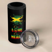 Roots Rock Reggae 4 in 1 Can Cooler Tumbler One Love One Heart Marley Peace Rastafari - Wonder Print Shop