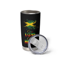 Roots Rock Reggae Tumbler Cup One Love One Heart Marley Peace Rastafari - Wonder Print Shop
