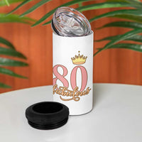 Funny 80th Birthday Gift Idea 4 in 1 Can Cooler Tumbler Women Mom Grandma Turning 80 Gifts for Her - Wonder Print Shop