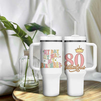 Funny 80th Birthday Gift Idea Tumbler With Handle Women Mom Grandma Turning 80 Gifts for Her - Wonder Print Shop