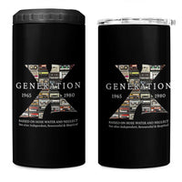 Gen X Generation 4 in 1 Can Cooler Tumbler 80's rock bands cassette tape - Wonder Print Shop