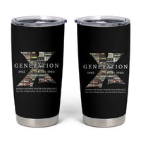 Gen X Generation Tumbler Cup 80's rock bands cassette tape - Wonder Print Shop