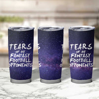 Funny American Football Tumbler Cup Tears of My Fantasy Football Opponents Coffee Cup - Wonder Print Shop
