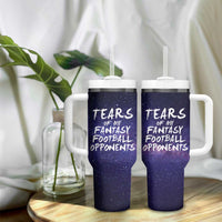 Funny American Football Tumbler With Handle Tears of My Fantasy Football Opponents Coffee Cup - Wonder Print Shop