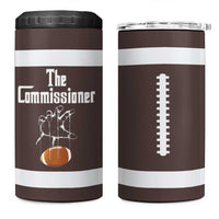 Fantasy Football Commissioner Draft Party Commish FFL 4 in 1 Can Cooler Tumbler Sports Party Gifts - Wonder Print Shop