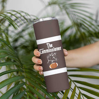 Fantasy Football Commissioner Draft Party Commish FFL Skinny Tumbler Sports Party Gifts - Wonder Print Shop