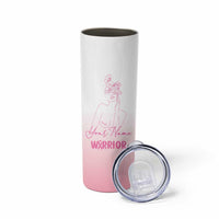 Personalized Breast Cancer Survivor Skinny Tumbler Custom Name Pink Ribbon Chemo Care - Wonder Print Shop