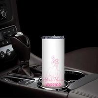 Personalized Breast Cancer Survivor Skinny Tumbler Custom Name Pink Ribbon Chemo Care - Wonder Print Shop