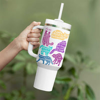 Cat Lover Gifts Tumbler With Handle Kitten Quotes From Famous Writers Authors and Feline Lovers
